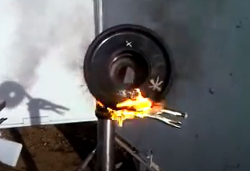 Polymer burn test